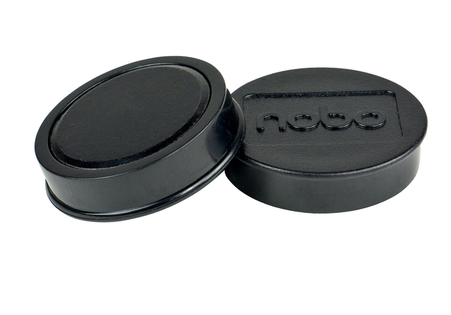Magneet Nobo 38mm zwart 10 stuks