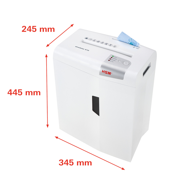 Papiervernietiger HSM shredstar X10 snippers 4.5x30mm