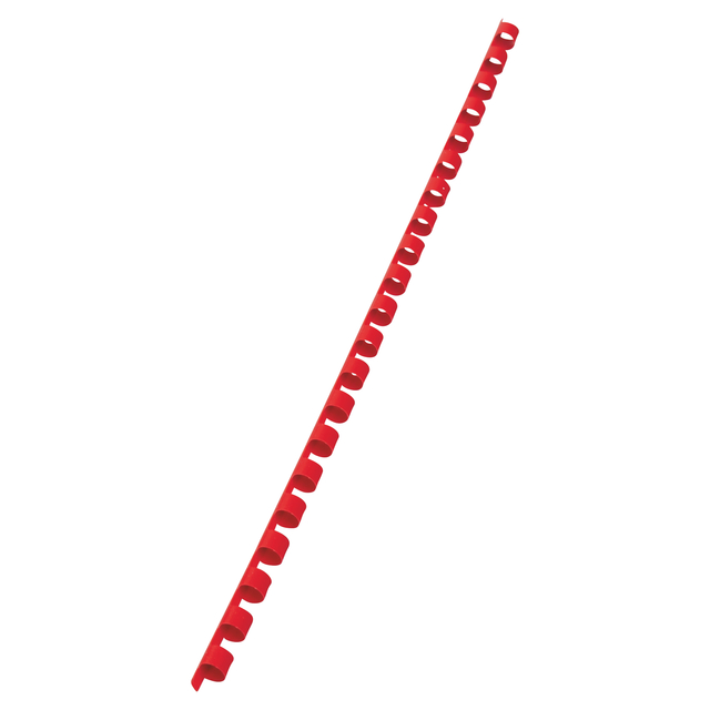 Bindrug GBC 8mm 21rings A4 rood 100 stuks