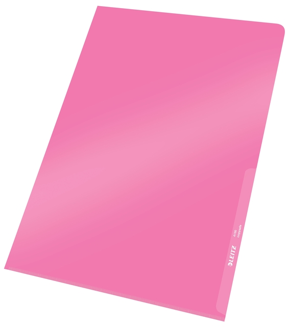 Insteekmap L-model Leitz Premium copy safe 0.15mm PVC A4 rood 100 stuks