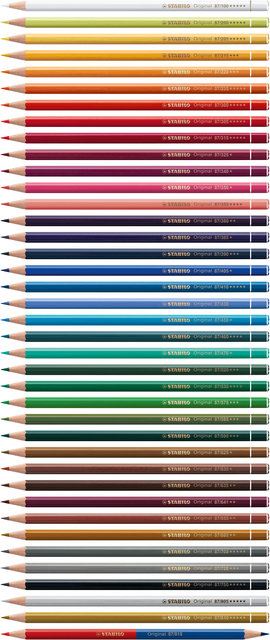 Kleurpotloden STABILO 8778 Original Arty assorti blik à 38 stuks