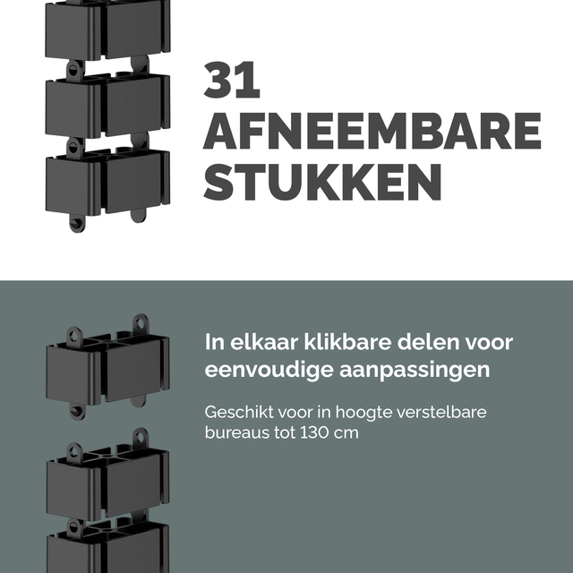 Kabelslang Fellowes zwart