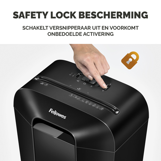 Papiervernietiger Fellowes Powershred LX50 snippers 4x37mm zwart