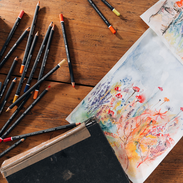 Aquarelpotlood Staedtler Mars Lumograph set à 12 kleuren