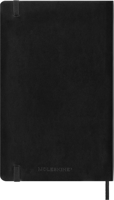 Notitieboek Moleskine large 130x210mm dots soft cover zwart