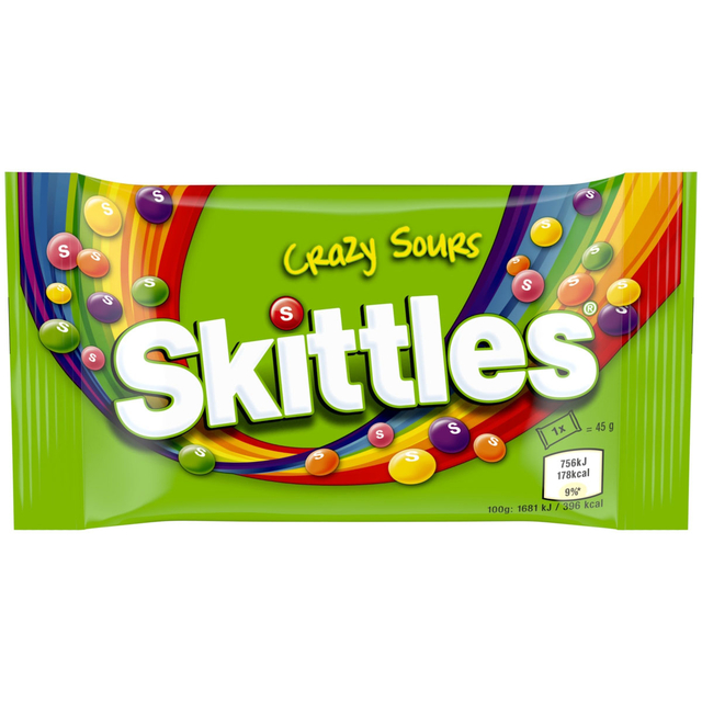 Snoep Skittles crazy sour doos 36 stuks