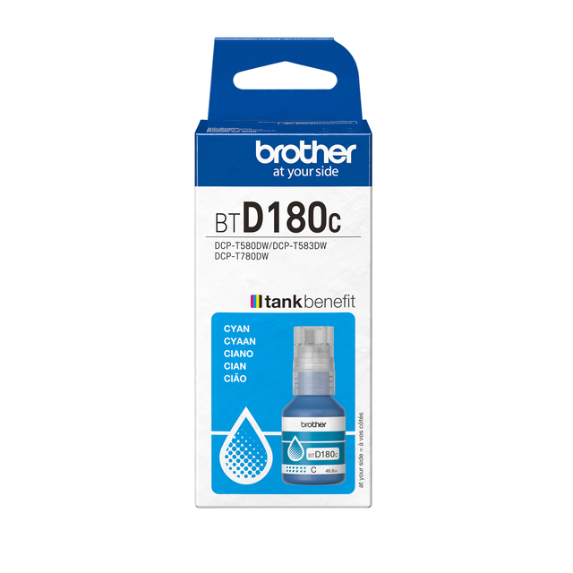 Navulinkt Brother BT-D180C blauw