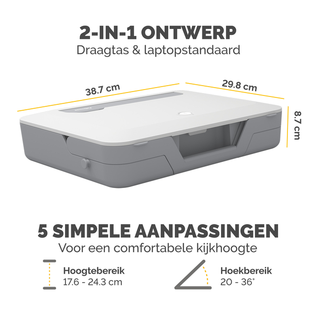 Laptopstandaard Draagtas Fellowes Breyta wit