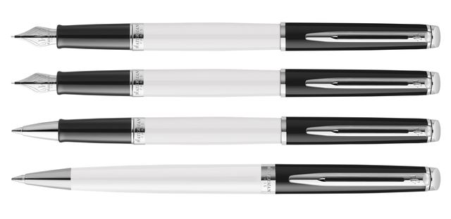 Vulpen Waterman Hémisphère Colour Blocking black en white CT medium