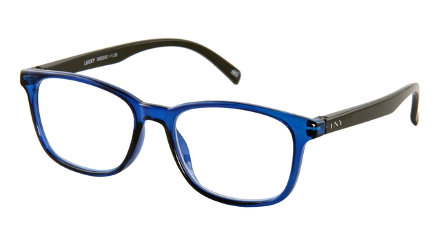 Leesbril I Need You +1.50 dpt Lucky blauw-zwart