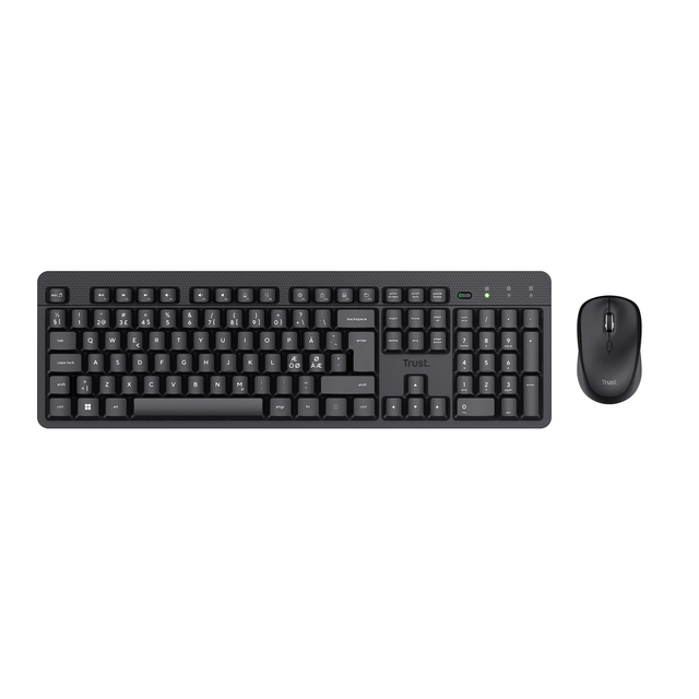 Toetsenbord en muis Trust TKM-360 draadloos zwart QWERTY