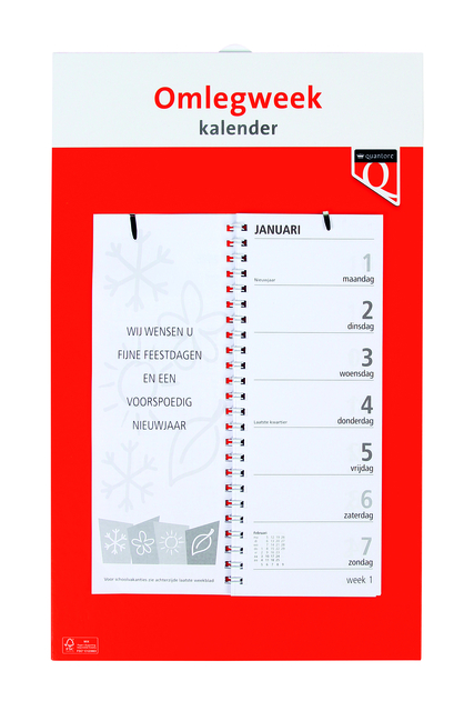 Weekomlegkalender 2027 Quantore