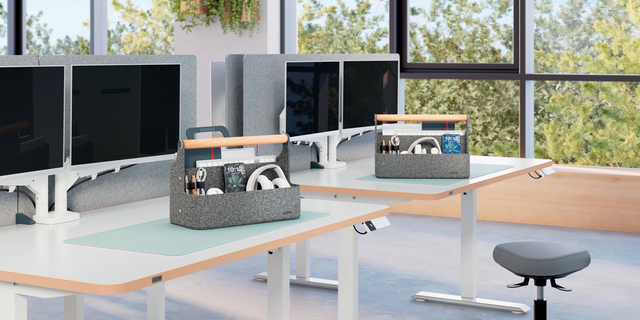 Bureau organizer Leitz draagbaar donkergrijs