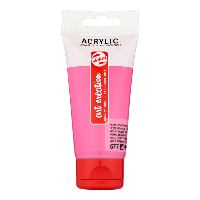Acrylverf Talens Art Creation 577 permanentroodviolet licht tube 75ml