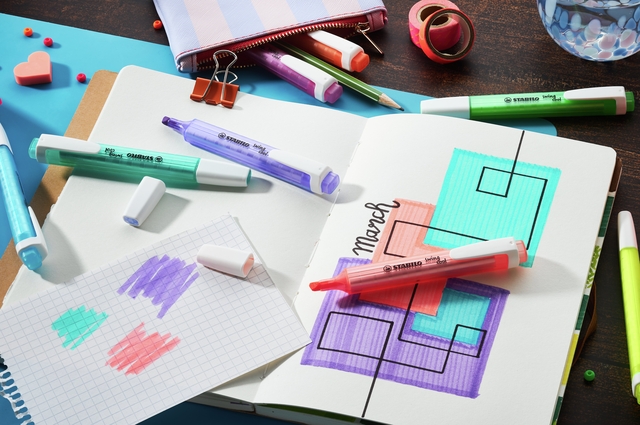 Markeerstift STABILO Swing cool 275/6 assorti etui à 6 stuks