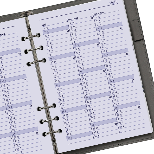 Agendavulling 2027 Kalpa A5 1dag/1pagina