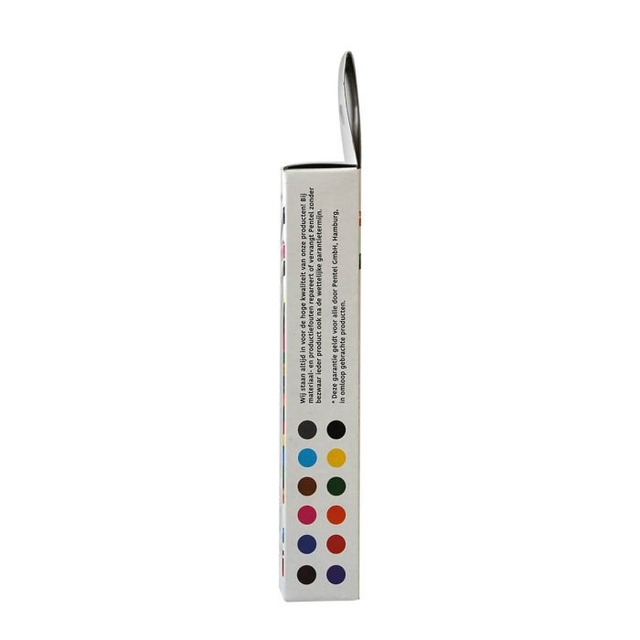 Brushpen Pentel SES15C Sign Artist standaardkleuren 12 stuks