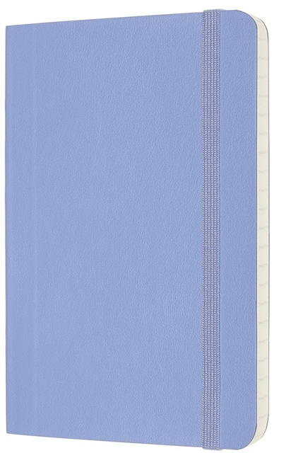 Notitieboek Moleskine pocket 90x140mm lijn soft cover hydrangea blue