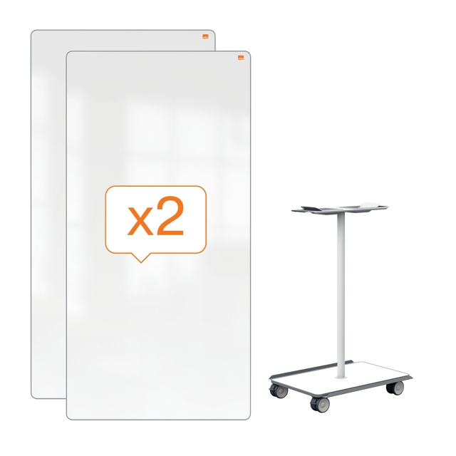 Whiteboard systeem Nobo Move & Meet 90x180cm