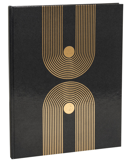 Gastenboek Exacompta Graphik 270x220mm blanco zwart