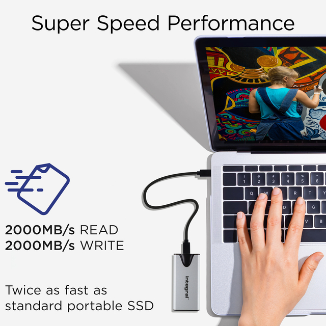 SSD Integral SlimXpress Portable USB-C 2TB