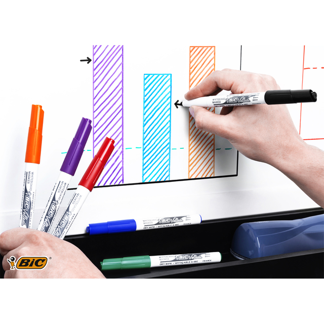 Whiteboardmarker Bic Velleda 1741 rond medium rood