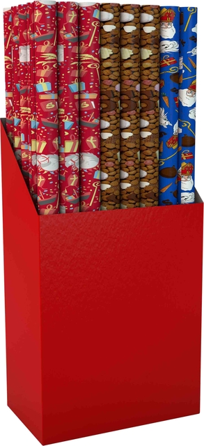Inpakpapier Sint 300x100cm assorti