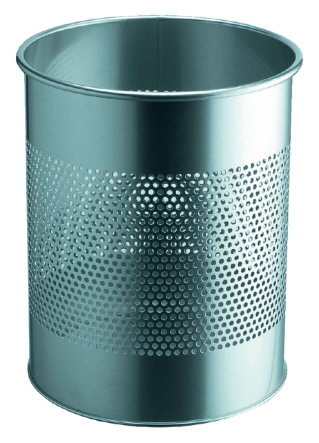 Papierbak Durable 3310-23 15 liter 165mm perforatie zilver