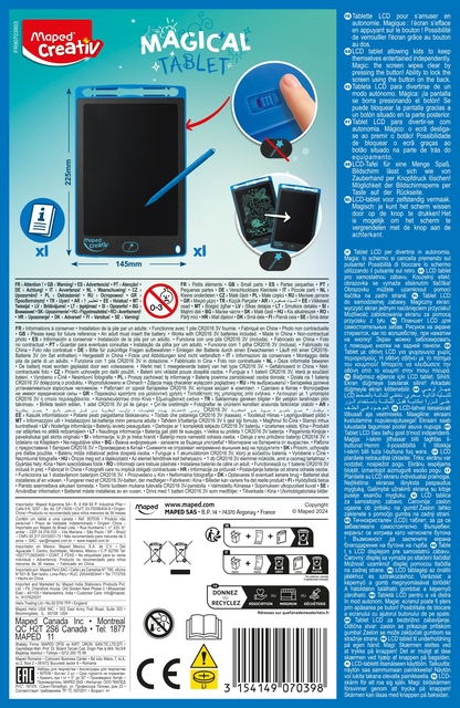 Tekentablet Maped Creativ Magical Tablet blauw
