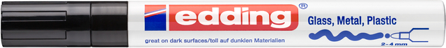 Paintmarker edding 750 op oliebasis 2-4mm creatief zwart