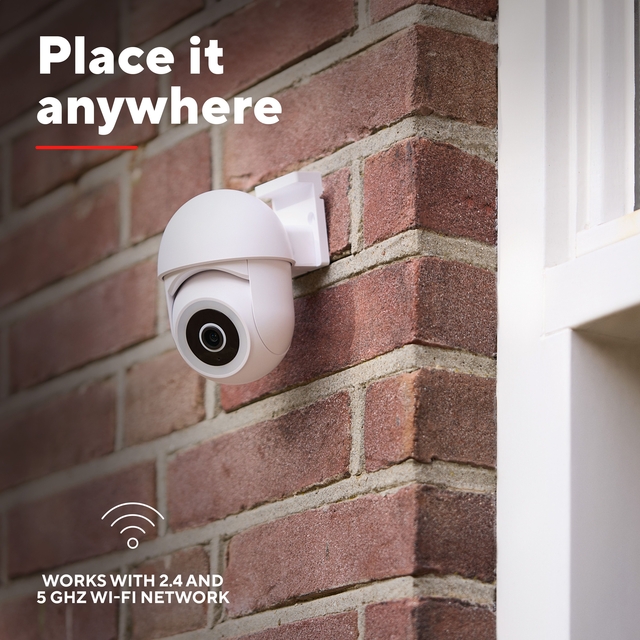 Beveiligingscamera Trust IPCAM-3900 buitenshuis Wi-Fi wit