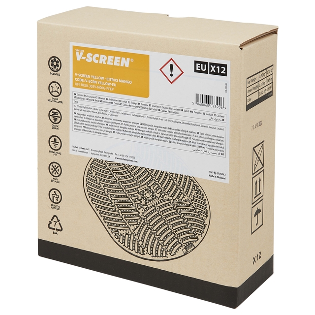 Urinoirmat V-screen Citrus Mango