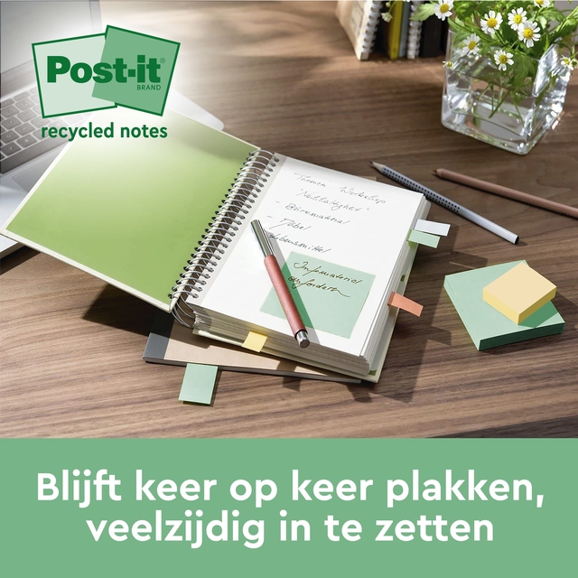 Memoblok 3M Post-it 622 RSS3COL 47.6x47.6mm assorti kleur 3 stuks