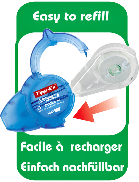 Correctietape Tipp-Ex easy refill ecolutions 5mmx14m