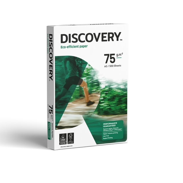 Kopieerpapier Discovery A3 75gr wit 500 vel