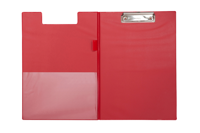 Klembordmap MAUL A4 staand PVC met penlus rood