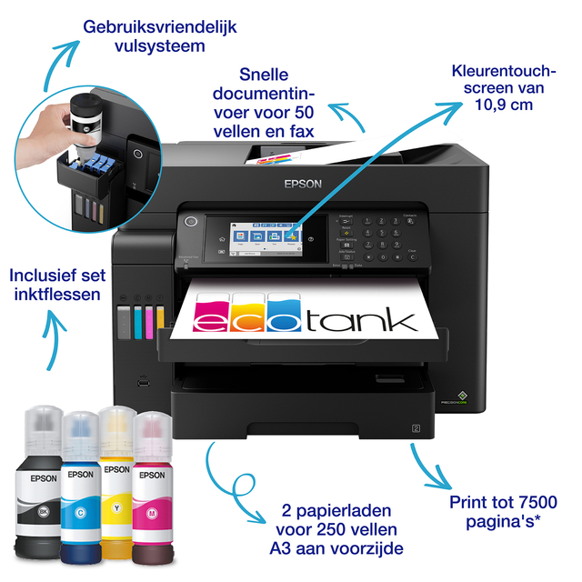 Multifunctional Inktjet Epson Ecotank ET-16605