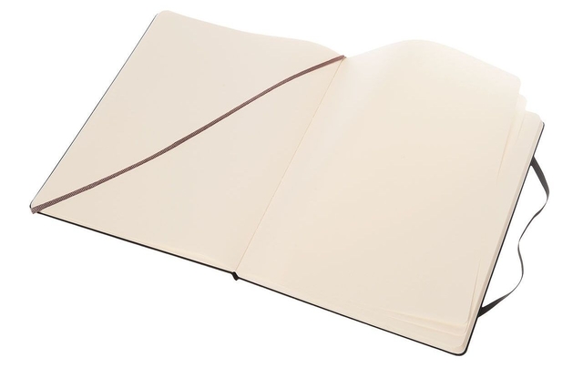 Notitieboek Moleskine XL 190x250mm blanco hard cover zwart
