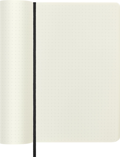 Notitieboek Moleskine large 130x210mm dots soft cover zwart