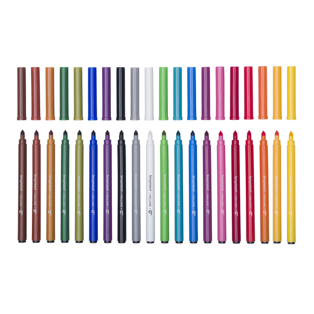 Viltstift Bruynzeel Kids Super Point set à 20 kleuren