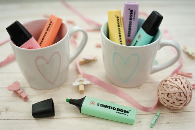 Markeerstift STABILO BOSS Original 70/24 geel blister à 1 stuk