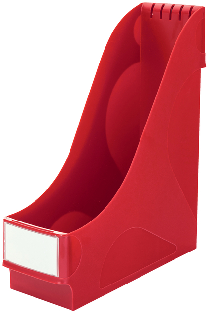 Tijdschriftencassette Leitz extra breed rood