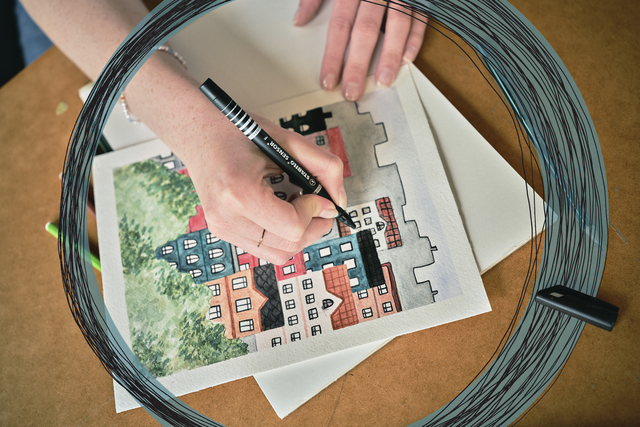 Fineliner STABILO Sensor 189/40 fijn rood