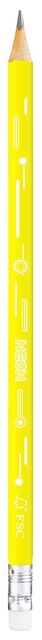 Potlood Maped Neon met gum pot à 72 stuks assorti