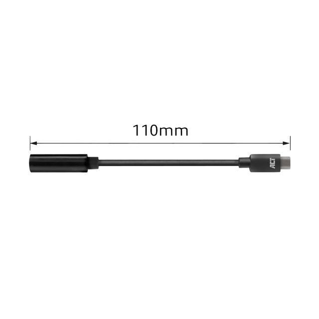Adapter ACT USB-C naar 3.5mm audio jack 0.1 meter