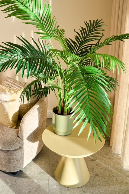 Kunstplant Mica Areca palm in pot groen waterproof