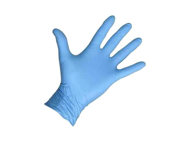 Handschoen Hynex nitril L blauw 5gr extra sterk 100 stuks