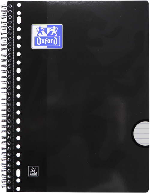 Collegeblok Oxford School A4+ lijn 23-gaats 160 pagina's 80gr voordeelpak assorti 3 stuks