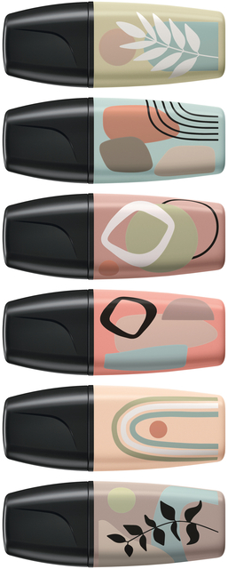 Markeerstift STABILO BOSS naturevibes assorti 6 stuks