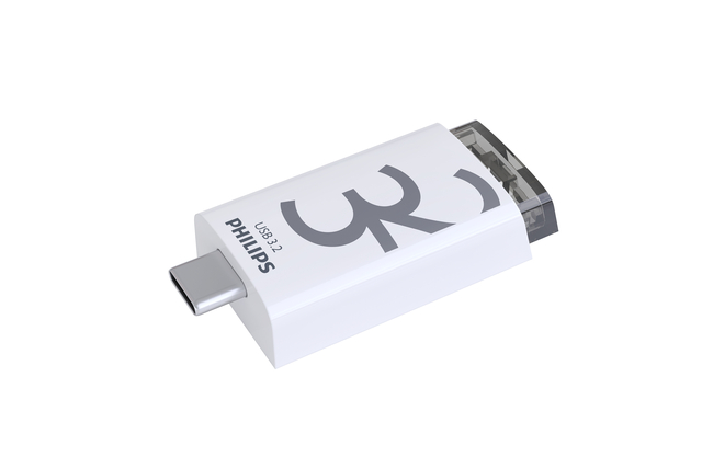 USB stick 3.2 Philips Click USB-C 32GB grijs